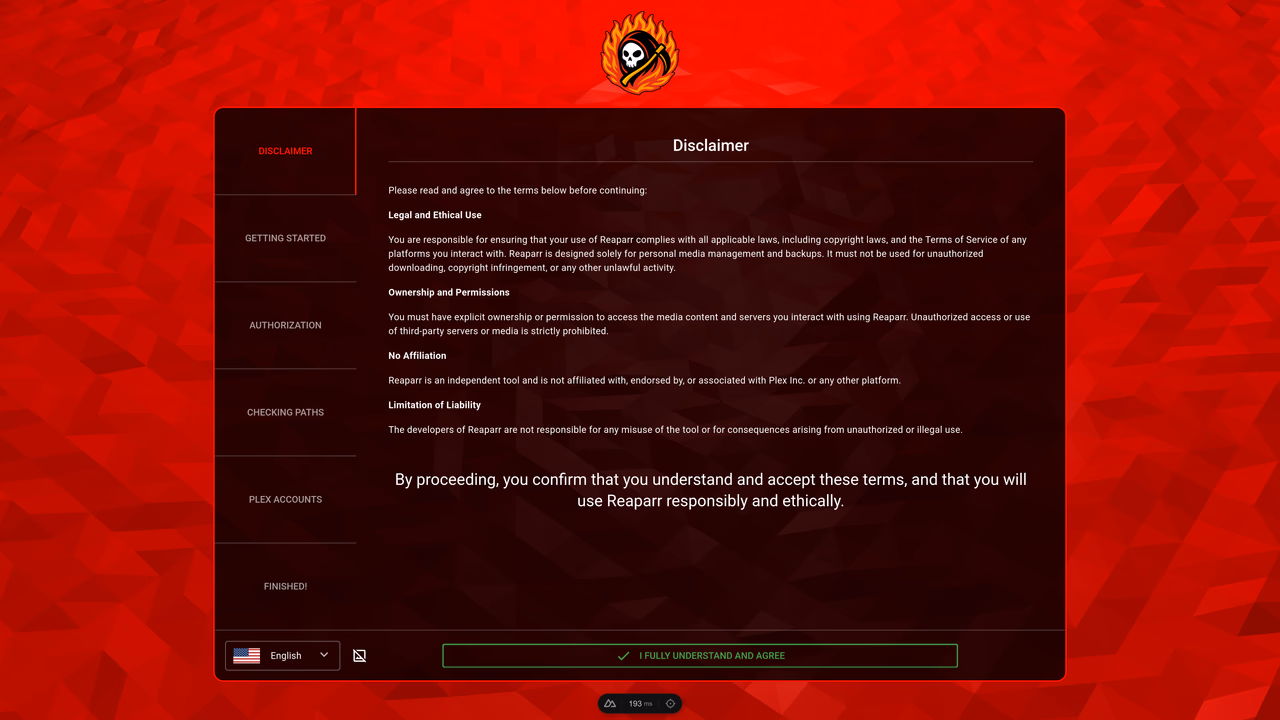 Initial setup step 1 – introduction or welcome configuration screen